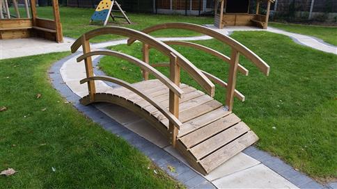 Arched Bridge with Bow Top Fence Sides